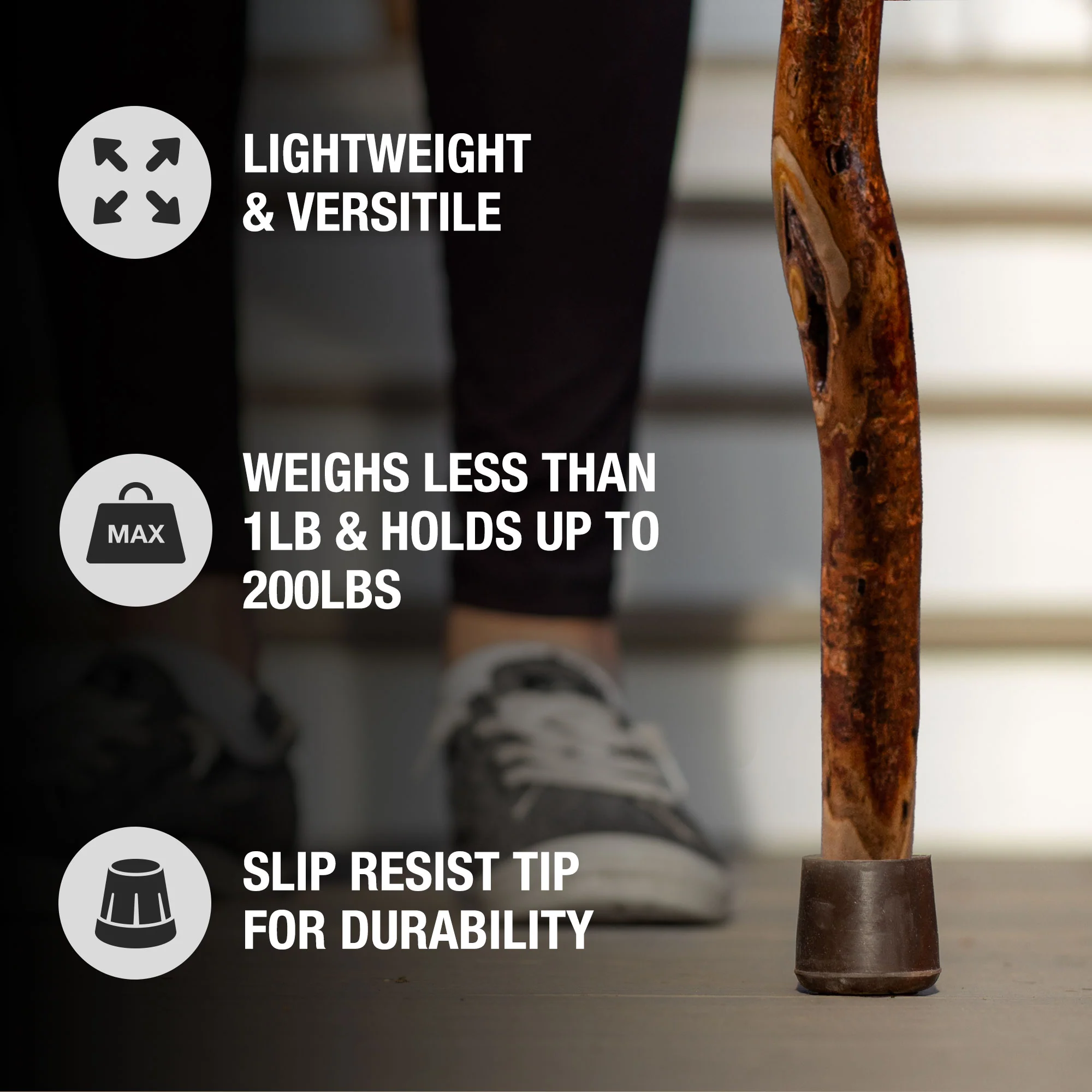 Assorted Hardwood Root Rustic Walking Cane - Image 6