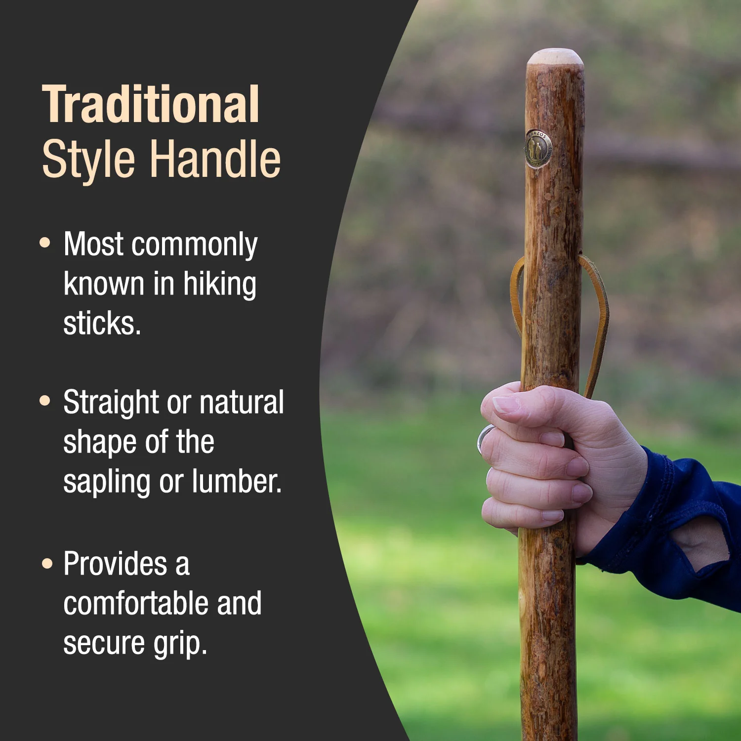 Assorted Hardwood Rustic Walking Stick - Image 3