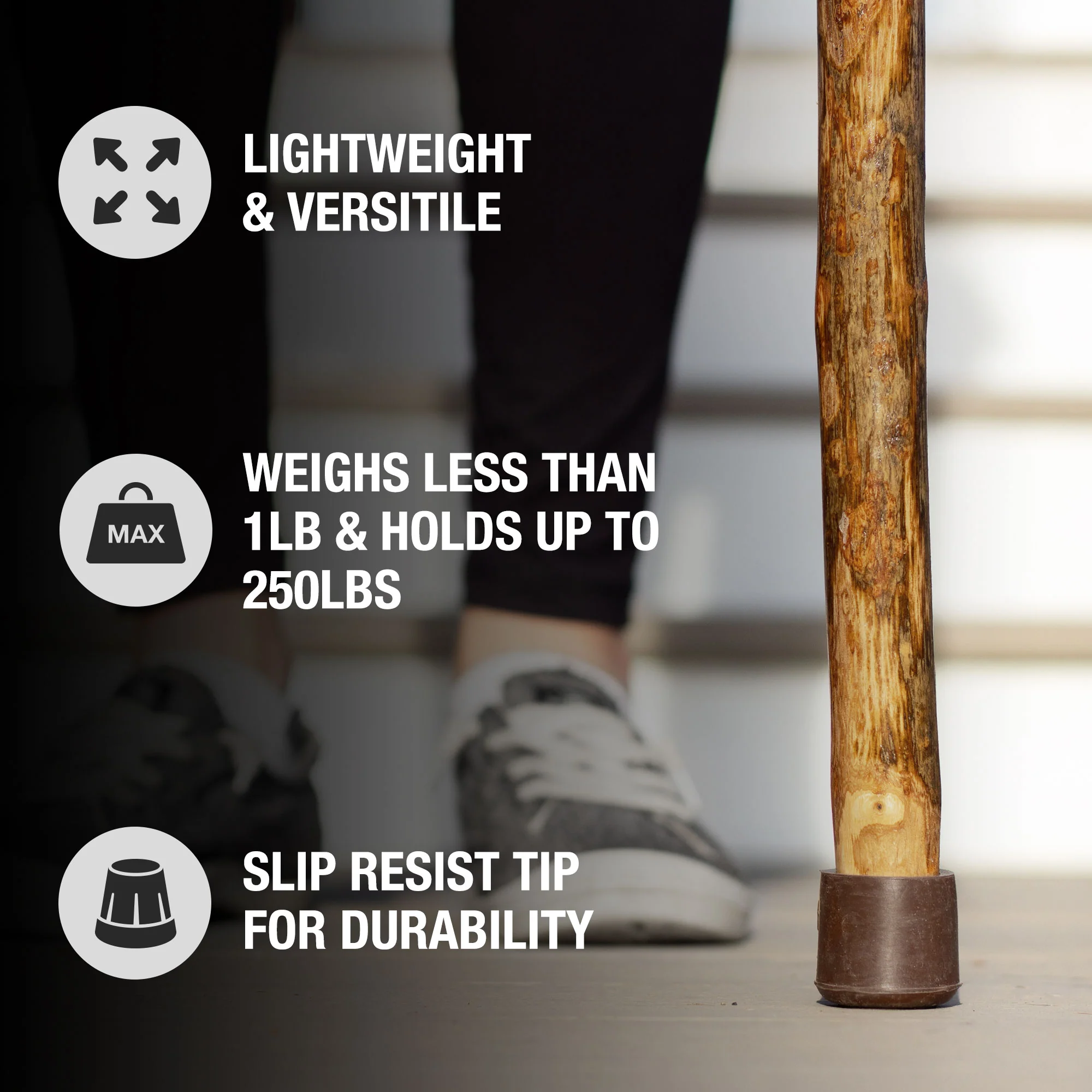 Assorted Hardwood Rustic Walking Stick - Image 5