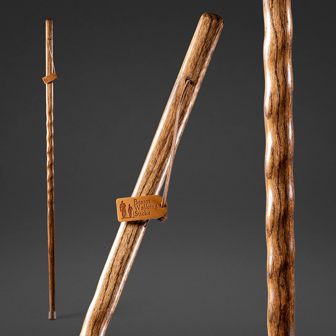 Twisted Oak Backpacker Handcrafted Walking Stick - Image 3
