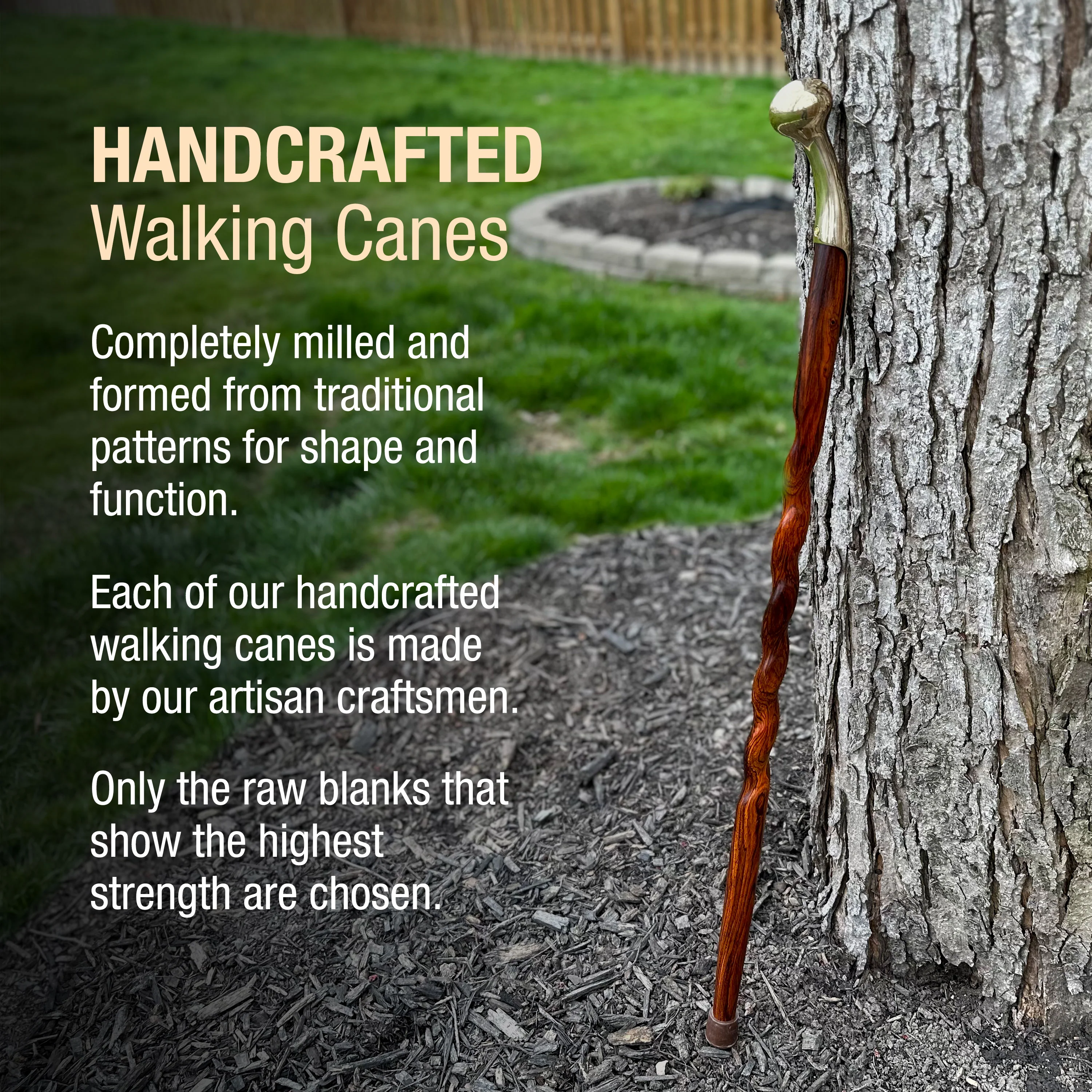 Twisted Cocobolo Hame Top Handcrafted Walking Cane 37" - Image 4