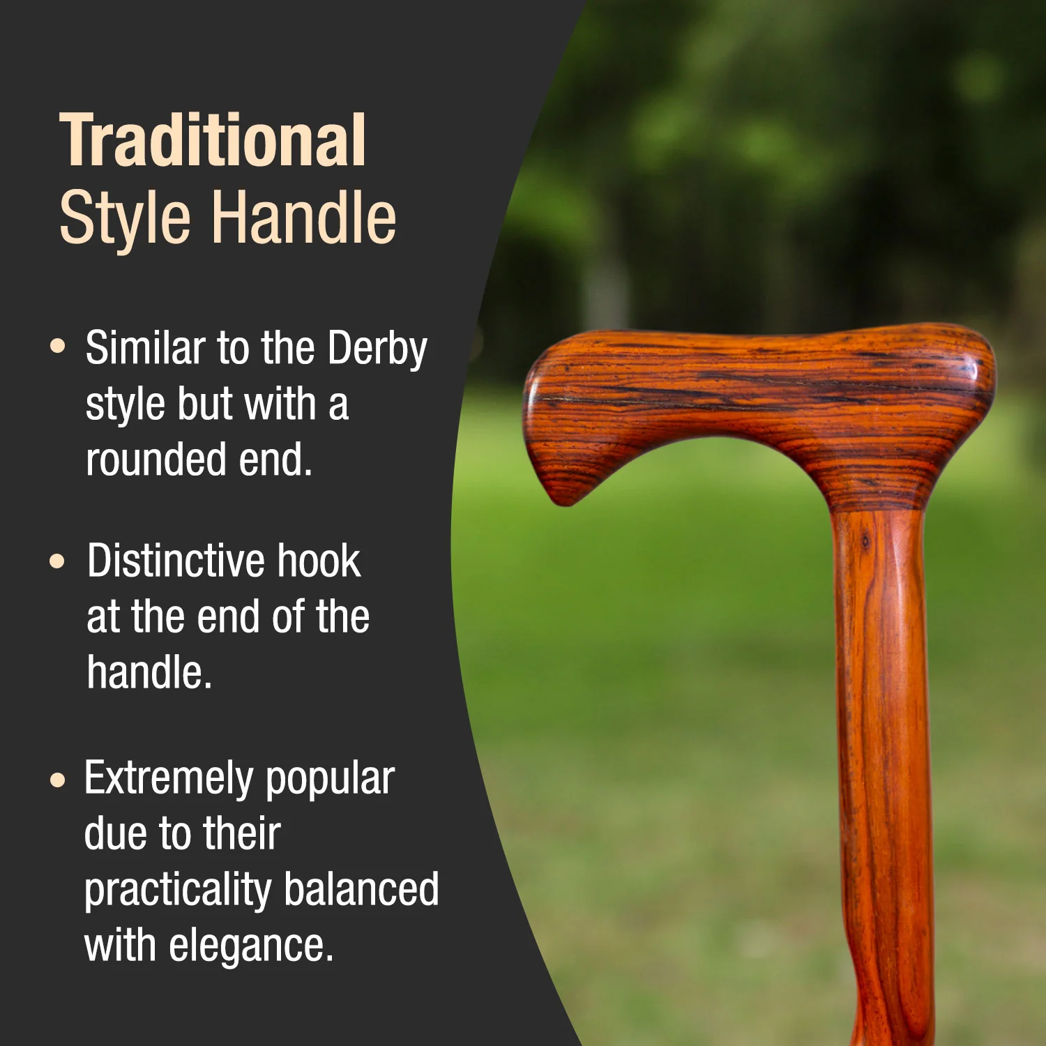 Twisted Cocobolo Traditional Handcrafted Walking Cane 37" - Image 3