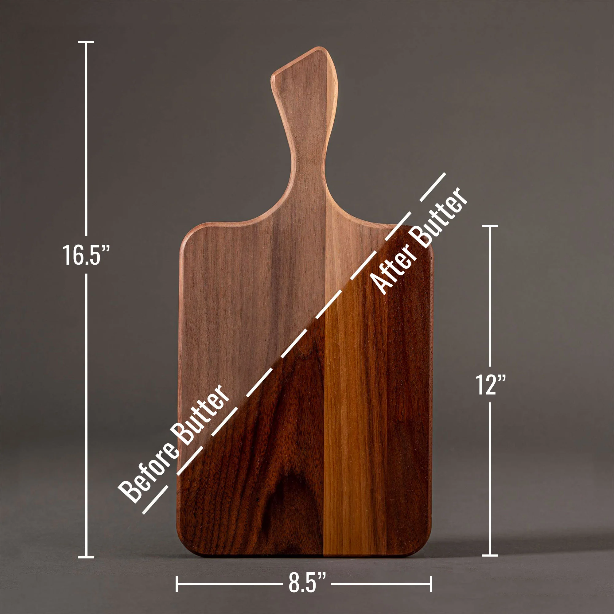 Unseasoned Walnut Paddle Cutting Boards - Image 4
