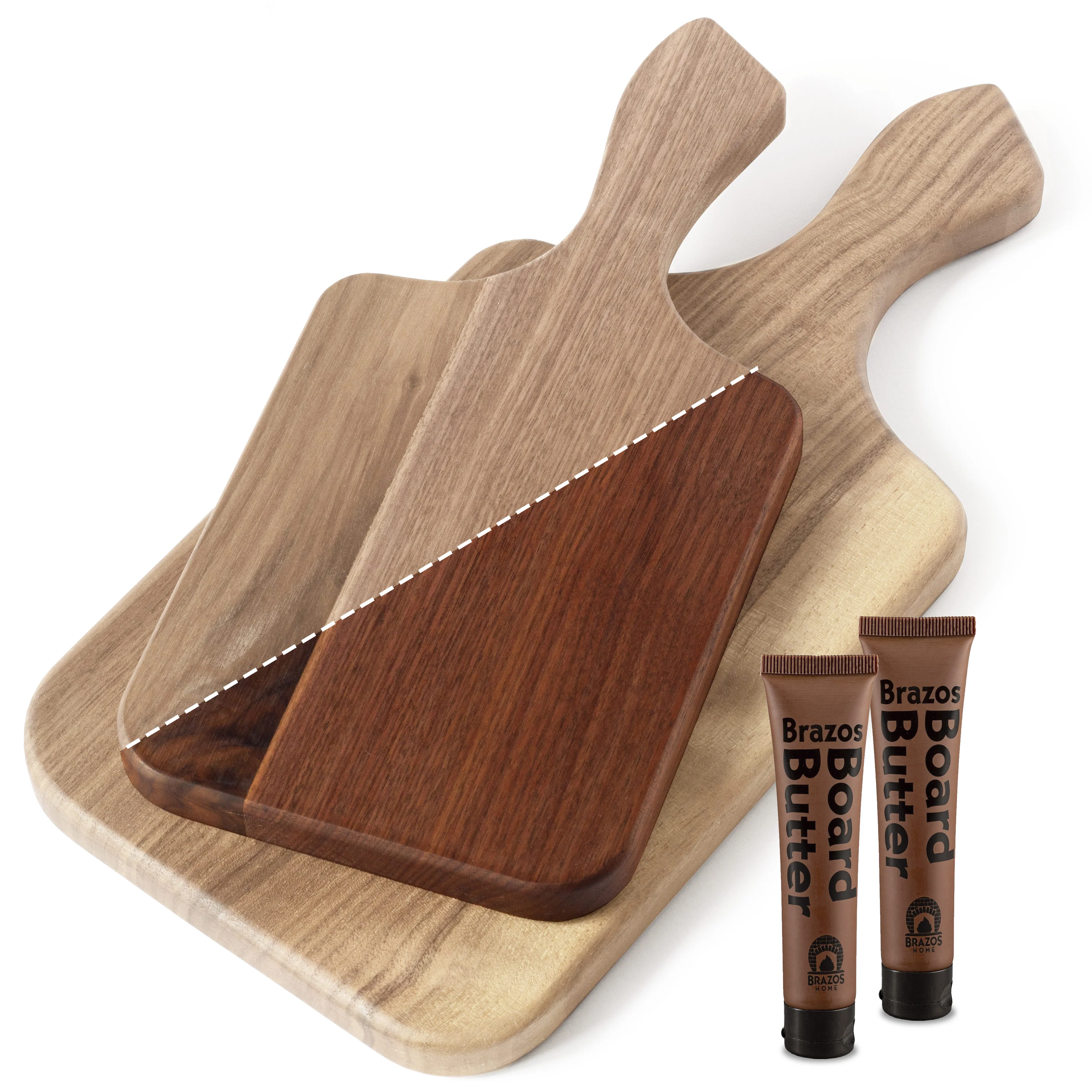 Unseasoned Walnut Paddle Cutting Boards - Image 5