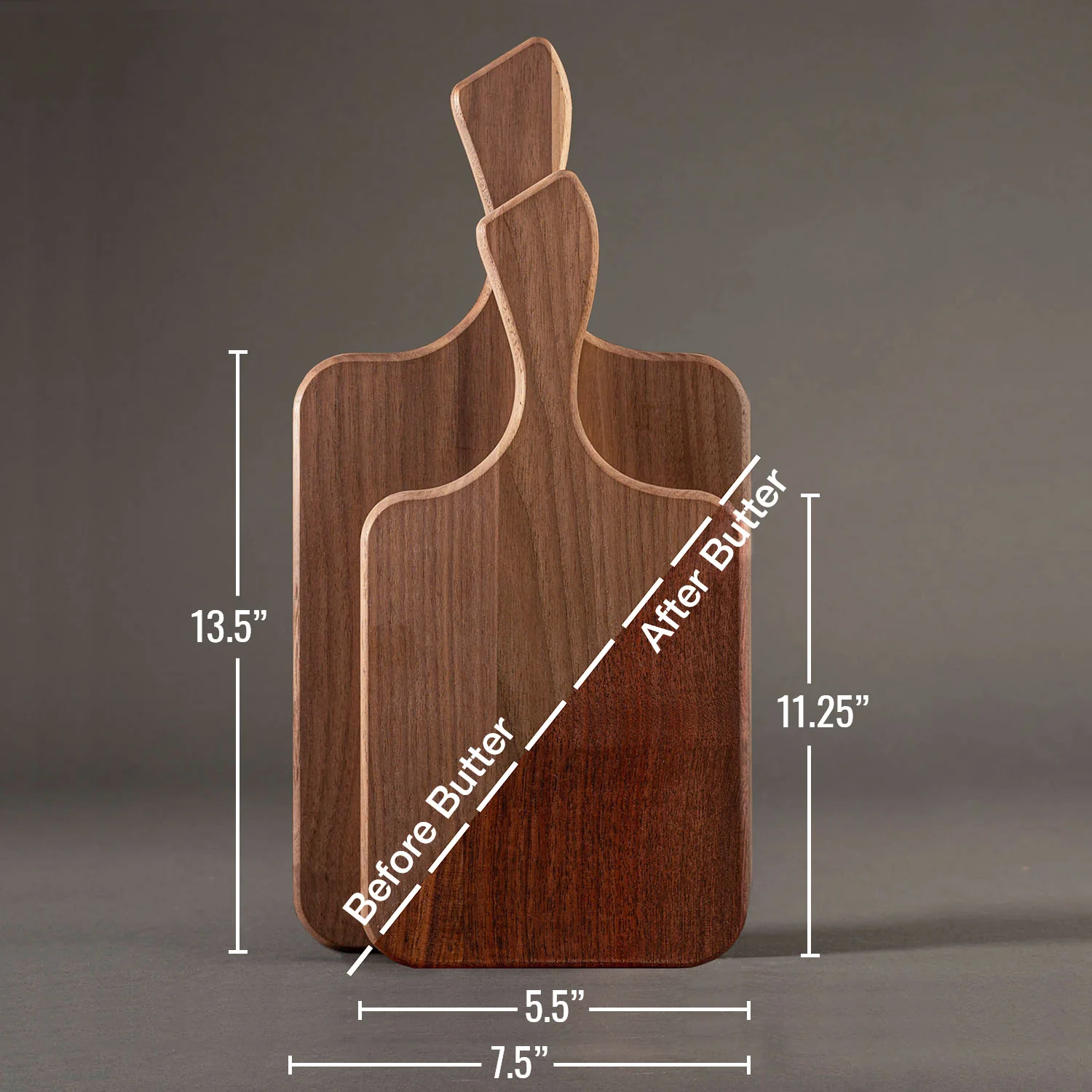 Unseasoned Walnut Paddle Cutting Boards - Image 6