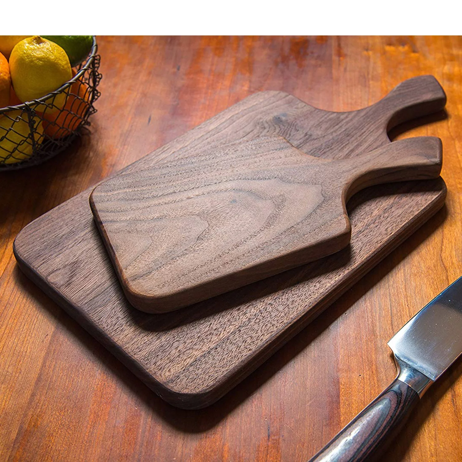 Seasoned Walnut Paddle Cutting Boards - Image 8